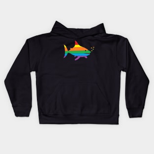 Rainbow Shark Kids Hoodie